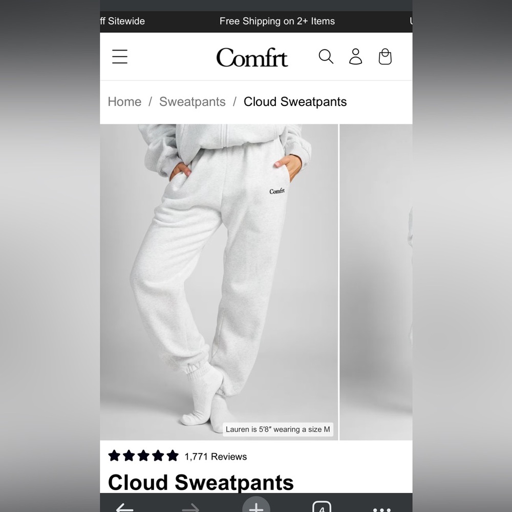 Comfrt Cloud Grey/Storm Sweatpants